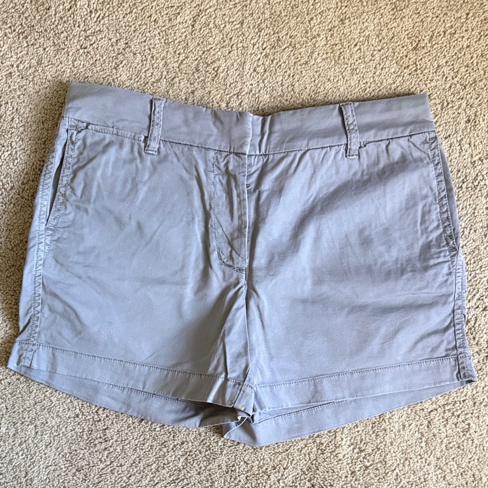 J. Crew women’s light gray chino shorts